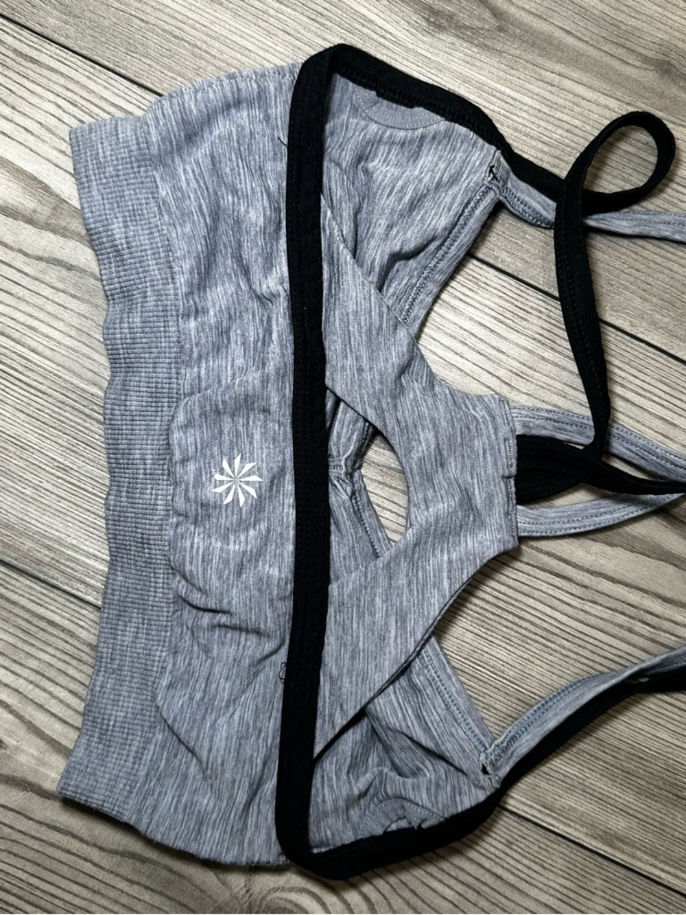 Athleta Heather Gray Sports Bra - Picture 2 of 3